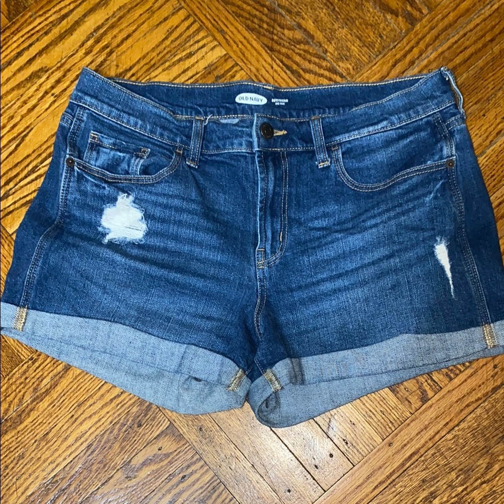 Old Navy Boyfriend Mid Rise Jean Shorts